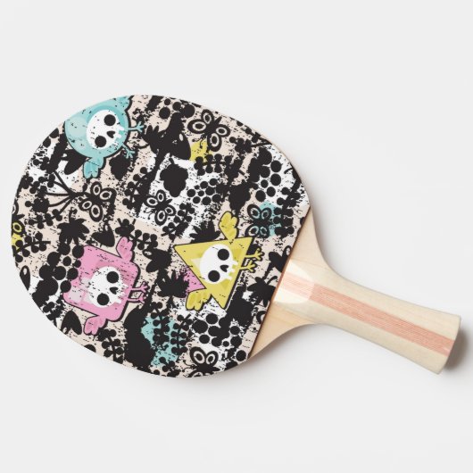 Crazy vogelpatroon tafeltennisbatje (Zijkant)