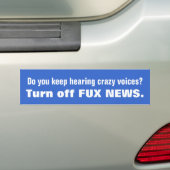 Crazy Voices FOX NEWS Bumpersticker (Op auto)