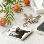 Crazy voor Corgis Sleutelhanger (Zijkant)