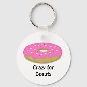 Crazy voor Donuts Sleutelhanger