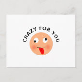 Crazy voor jou briefkaart (Voorkant)