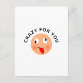 Crazy voor jou briefkaart (Voorkant)