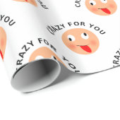 Crazy voor jou cadeaupapier (Rol Hoek)