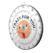 Crazy voor jou dartbord (Voorkant Rechts)
