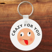 Crazy voor jou sleutelhanger (Voorkant)