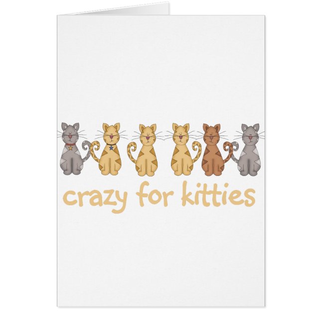 Crazy voor Katten Tshirts en geschenken (Voorkant)