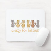 Crazy voor Katten Tshirts en geschenken Muismat (Met muis)