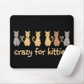 Crazy voor Katten Tshirts en geschenken Muismat (Met muis)