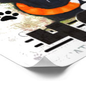 Crazy voor kattenkunst afdrukken poster (Hoek)