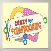 Crazy voor scrapbooking poster (Voorkant)