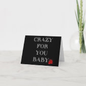 **CRAZY VOOR U BABY* KAART (Voorkant)