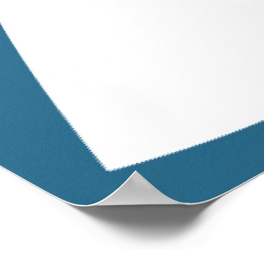 Crazy Walking Elephants Coral Blue Chevron Pattern Poster (Hoek)