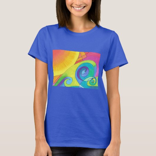 Crazy Wave Teshirt T-shirt (Voorkant)