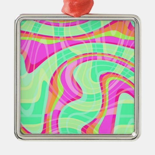 Crazy Waves Metalen Ornament (Voorkant)