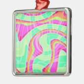 Crazy Waves Metalen Ornament (Links)