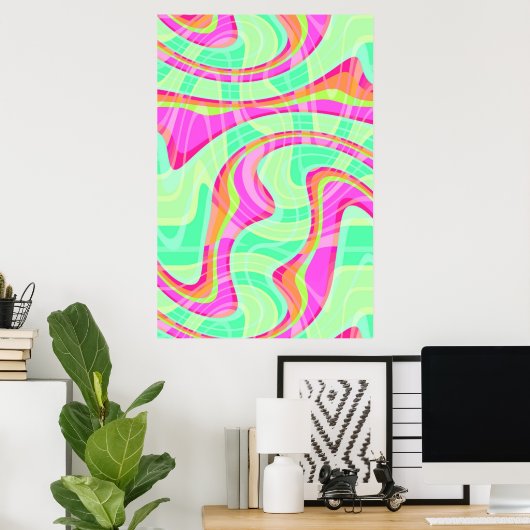 Crazy Waves Poster (Thuiskantoor)