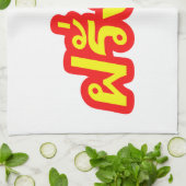 Crazy Westerner ♦ Farang Ba in de Thaise taal ♦ Theedoek (Gevouwen)