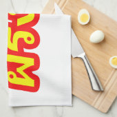 Crazy Westerner ♦ Farang Ba in de Thaise taal ♦ Theedoek (Quarter Fold)