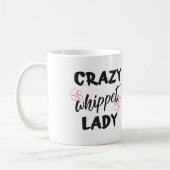 Crazy Whippet lady Hondenliefhebber Funny text Koffiemok (Links)