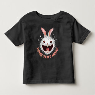 Crazy White Rabbit Face Kinder Shirts