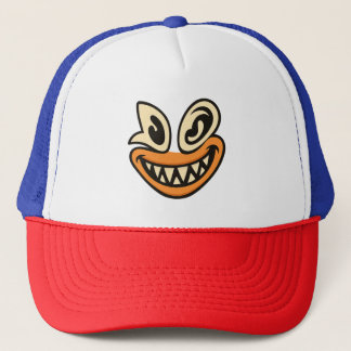 Crazy Wide-Smile Gezicht – Unieke Krachtige Grafis Trucker Pet