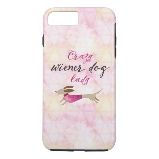 Crazy Wiener Dog Lady Case-Mate iPhone Case (Achterkant)