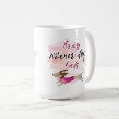 Crazy Wiener Dog Lady Koffiemok (Voorkant rechts)