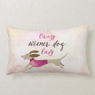 Crazy Wiener Dog Lady Kussen
