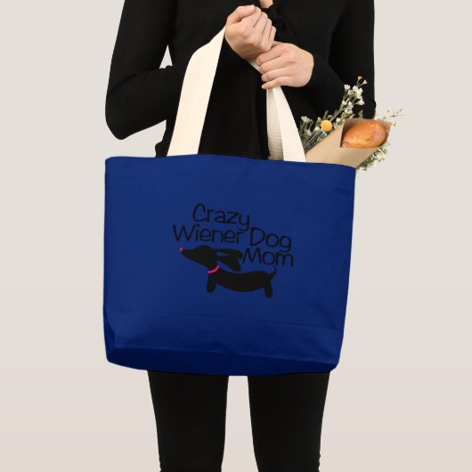 Crazy Wiener Dog Mam Tas (Voorkant (product))