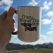 Crazy Wiener Dog Mom Teckel Koffie Mok