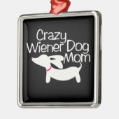 Crazy Wiener Metalen Ornament (Links)