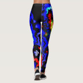 Crazy Wild Abstract Mandlebrot Leggings (Achterkant)