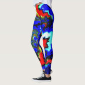 Crazy Wild Abstract Mandlebrot Leggings (Links)