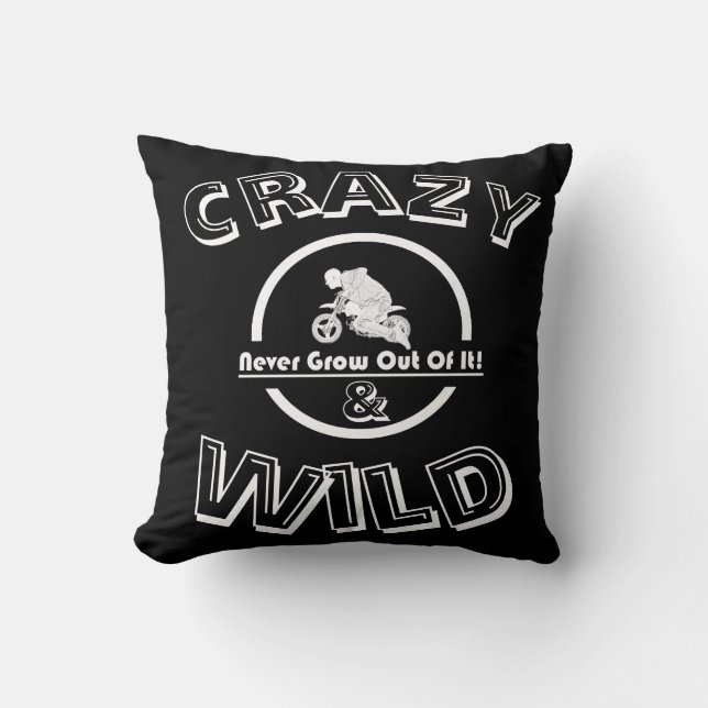 Crazy & Wild Arrow Hamer Motorfiets Biker Kussen (Voorkant)