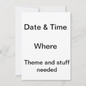 Crazy Wild Bird Party Invitation Kaart (Achterkant)