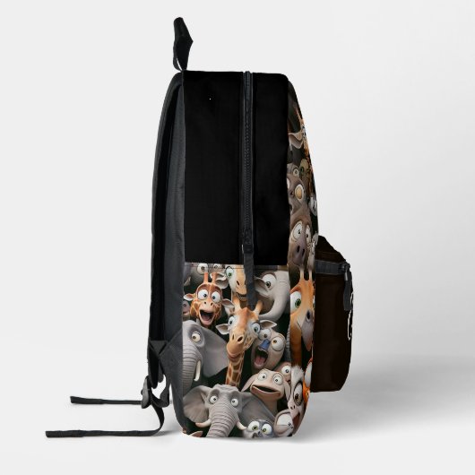 Crazy Wildlife Groep Bedrukte Rugzak (Links)