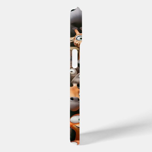 Crazy Wildlife Groep Case-Mate iPhone Case (Achterkant / Rechts)