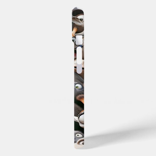 Crazy Wildlife Groep Case-Mate iPhone Case (Achterkant / Links)