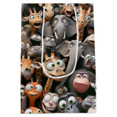 Crazy Wildlife Groep Medium Cadeauzakje (Achterkant)