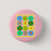 Crazy Wiskunde Button (Voorkant)