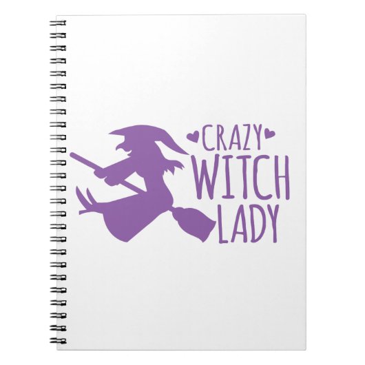 Crazy Witch Lady Notitieboek (Voorkant)