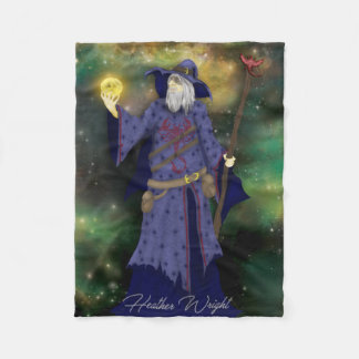 Crazy Wiz Biz, Space Wizard Art Fleece Deken
