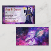 Crazy Wiz Biz, Space Wizard Art Visitekaartje (Voorkant / Achterkant)