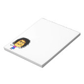 Crazy Woman Cartoon Notitieblok (Linkerzijde)