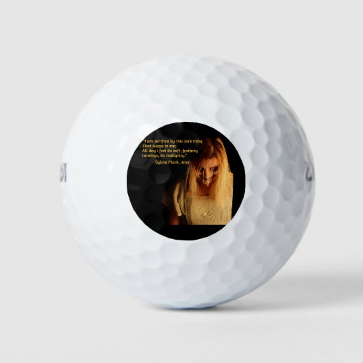 crazy woman golfballen (Voorkant)