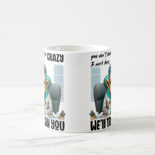 Crazy Work Day Survival Coffee Mok (Center)