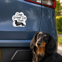 Crazy Worst Sausage Hond Moeder Auto Magneet Geper
