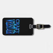 Crazy Wrestler Bagagelabel (Voorkant horizontaal)