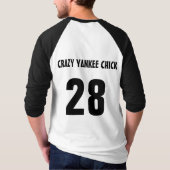 Crazy Yankee Chick Jersey T-shirt (Achterkant)