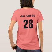 Crazy Yankee Chick Jersey T-shirt (Achterkant)